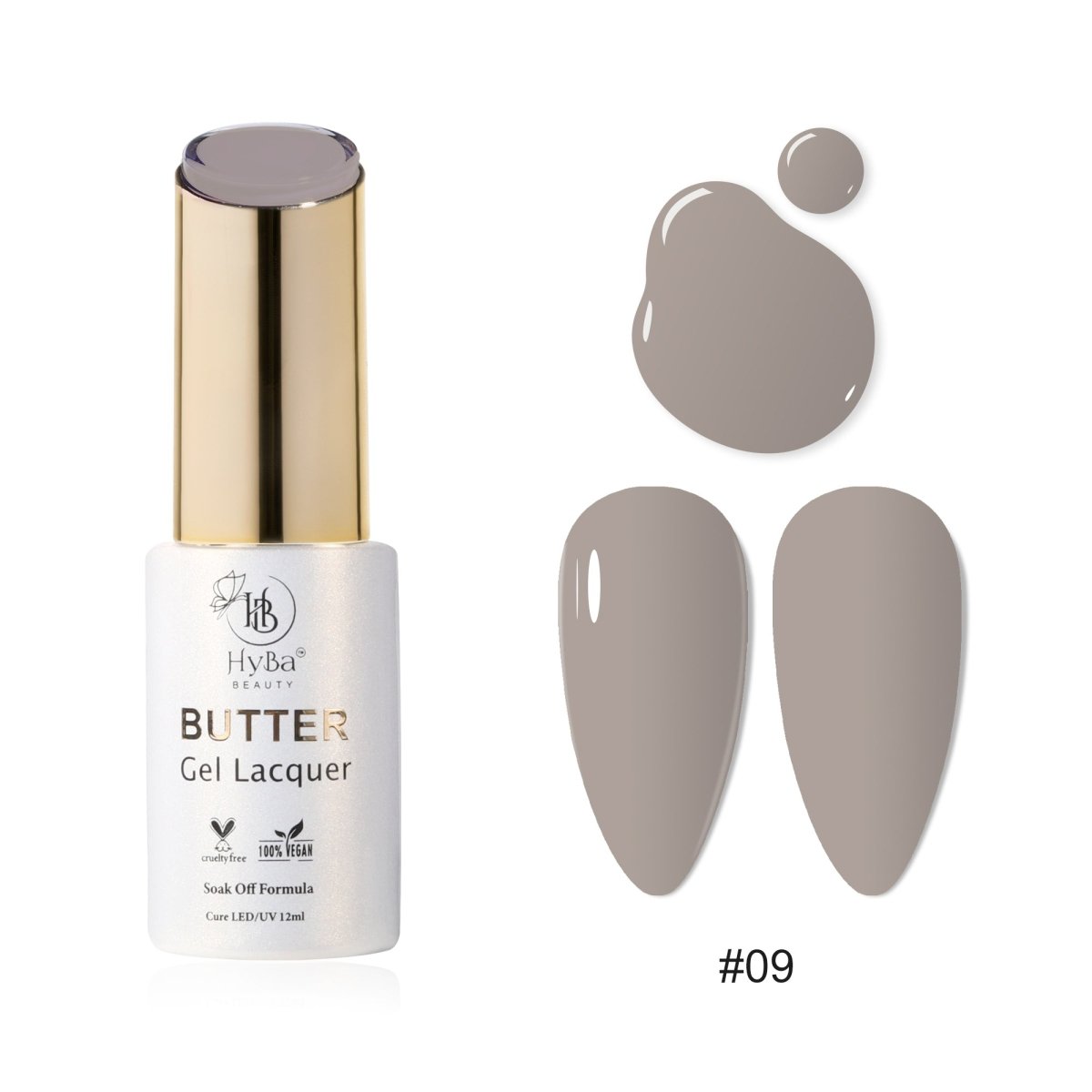 BUTTER Gel Polish SERIES 1 (Colors 001 - 010) - HYBA BEAUTY